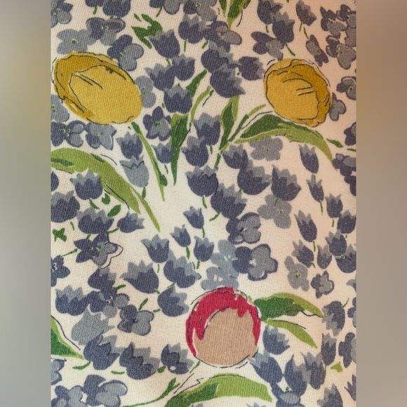 NWT Ralph Lauren Cotton Blend Shorts: Floral, Blue/Yellow/Pink Tulips Pockets L - Picture 6 of 11